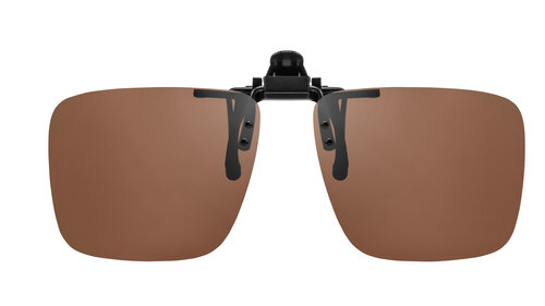 Polarised clip-on sunglasses