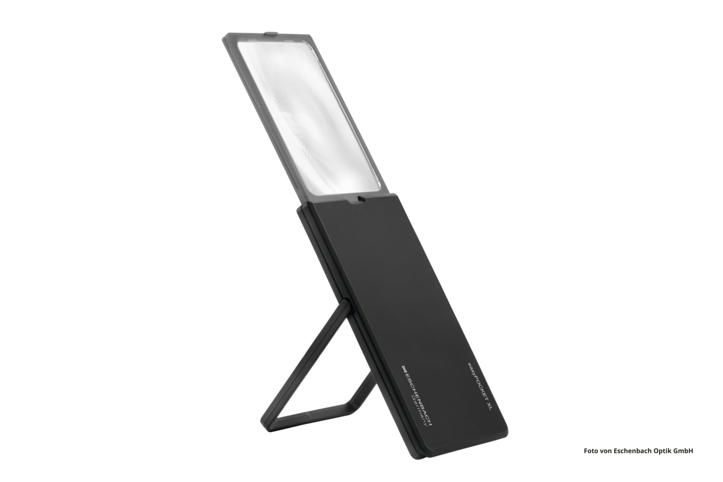 Das Foto zeigt die Handlupe easyPocket XL von Eschenbach Optik.