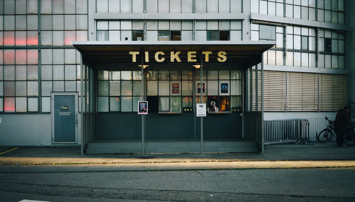 Foto eines Ticketverkaufs.